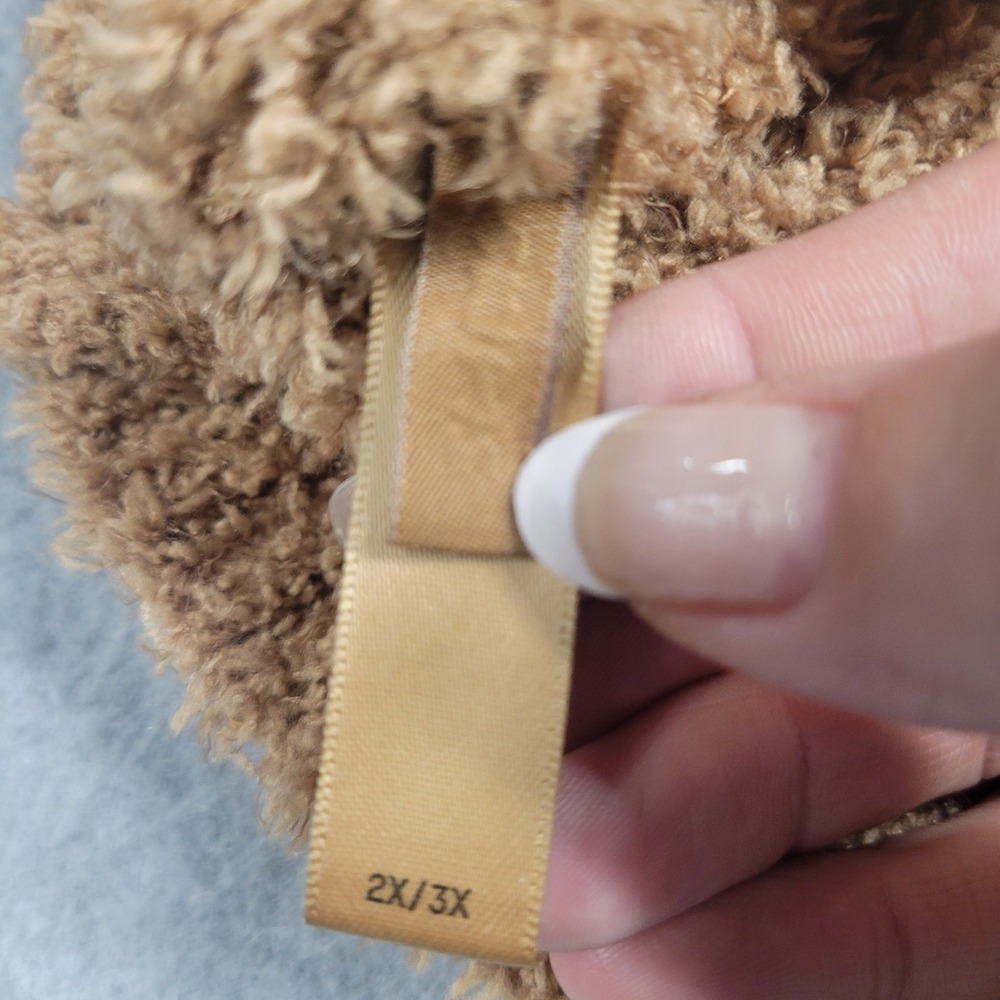 SKIMS Cozy Knit Tank Top Camel Brown Boucle Loungewear 2X/3X NEW - Picture 3 of 7